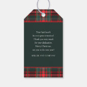 Het is de tijd om dankbaar te zijn BedrijfsKerstmi Cadeaulabel (Achterkant)