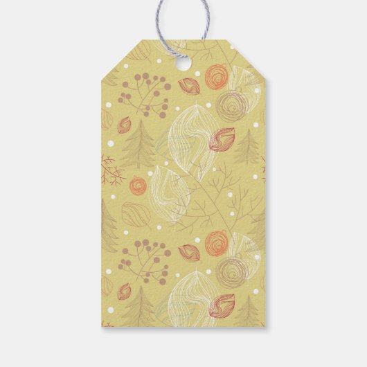 Het is de tijd om dankbaar te zijn met Kerstmis Cadeaulabel (Achterkant)