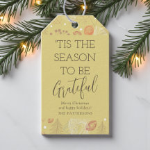 Het is de tijd om dankbaar te zijn met Kerstmis