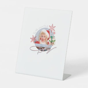 Het Is De Tijd Om Dolly Vintage Te Zijn Reclamebord Met Voetstuk