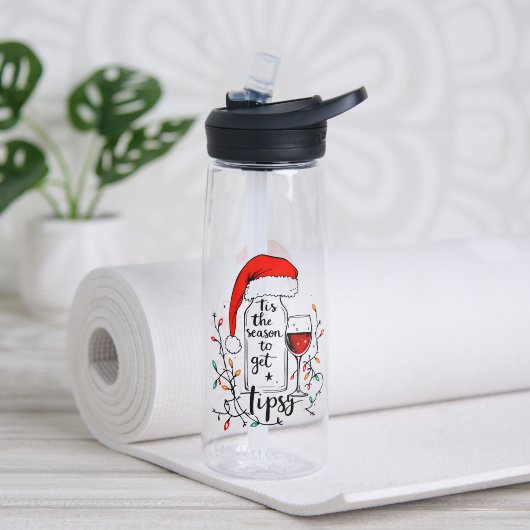 Het Is De Tijd Om Dronken Te Worden Waterfles (Yoga (Gedraaid) )