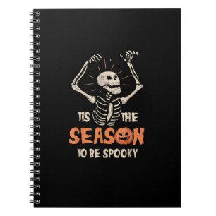 Het Is De Tijd Om Een Enge Grappige Skelet Hallowe Notitieboek