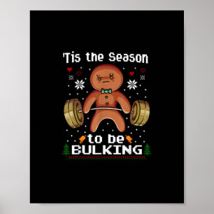 Het Is De Tijd Om Een Grote Gebruine Manno De Gym  Poster