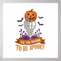 Het Is De Tijd Om En Spooky Skelet Hand Halloween