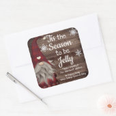 Het Is De Tijd Om Gelei Te Zijn Gepersonaliseerd P Vierkante Sticker (Envelop)