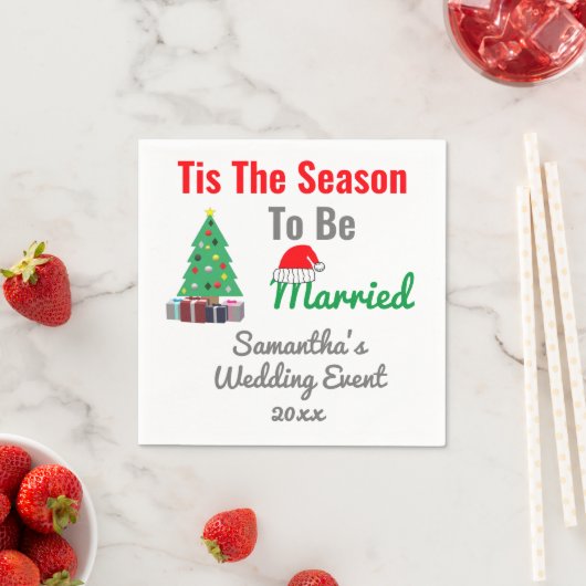 Het Is De Tijd Om Getrouwd Te Zijn Servet (Insitu)