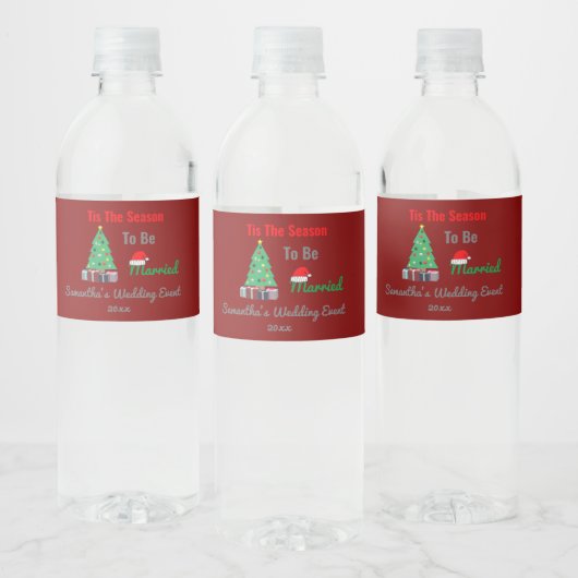 Het Is De Tijd Om Getrouwd Te Zijn Waterfles Etiket (Flessen)