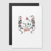 Het Is De Tijd Om Grappig Kerstmis Skelet D (Voorkant / Achterkant)