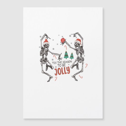 Het Is De Tijd Om Grappig Kerstmis Skelet D (Voorkant)
