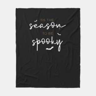 Het Is De Tijd Om Griezelig Te Zijn Halloween Retr Fleece Deken