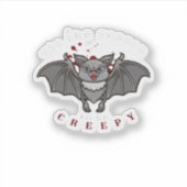 Het Is De Tijd Om Griezelig Te Zijn Sticker (Voorkant)