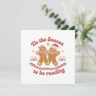 Het Is De Tijd Om Kerstboeken Te Lezen Op School Feestdagenkaart