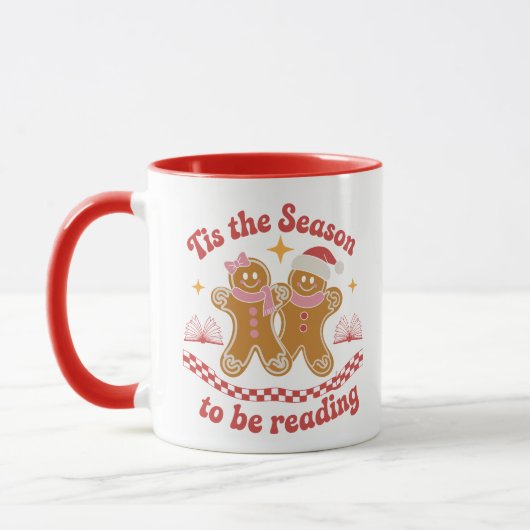 Het Is De Tijd Om Kerstboeken Te Lezen Op School Mok (Links)