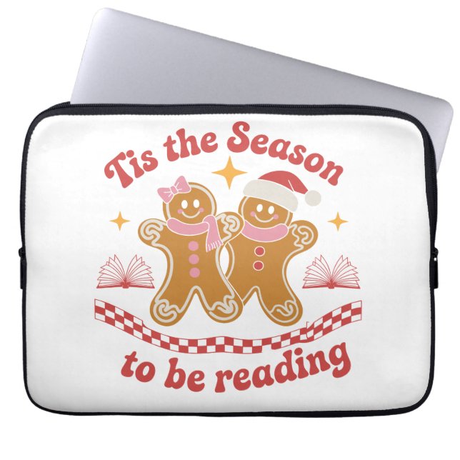Het Is De Tijd Om Kerstboeken Te Lezen School  Laptop Sleeve (Voorkant)