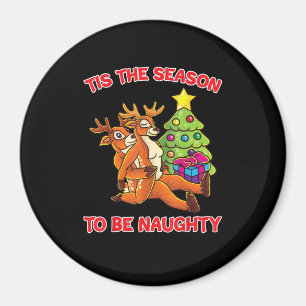 Het Is De Tijd Om Naughty Rudolph Rendier Koppel Magneet