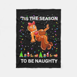 Het Is De Tijd Om Stout Te Zijn Lelijk Kerst Sweat Fleece Deken