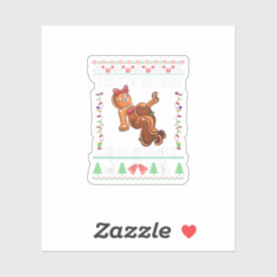 Het Is De Tijd Om Stout Te Zijn Met Kerstmis Sticker