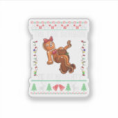 Het Is De Tijd Om Stout Te Zijn Met Kerstmis Sticker (Voorkant)