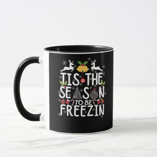 Het Is De Tijd Om Te Bevriezen Minimalistisch Scho Mok (Links)