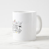 Het Is De Tijd Om Te Drinken Grote Koffiekop (Voorkant rechts)
