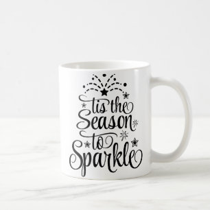 Het is de tijd om te fonkelen Kerstcadeau mok