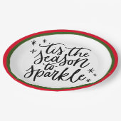 Het Is De Tijd Om Te Glanzen Papieren Bordje (Gekanteld)