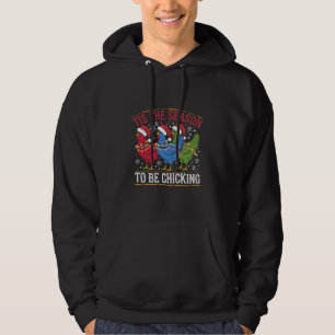 Het Is De Tijd Om Te Kippen Kerst Kip Western Hoodie