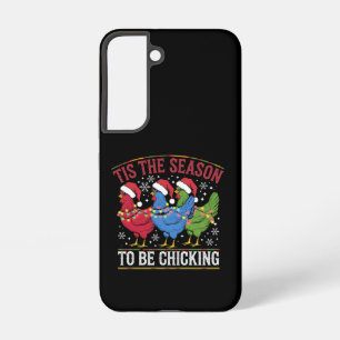 Het Is De Tijd Om Te Kippen Kerst Kip Western Samsung Galaxy Hoesje