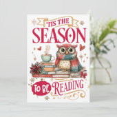 Het Is De Tijd Om Te Lezen Feestdagenkaart (Staand voorkant)