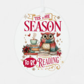 Het is de tijd om te lezen metalen ornament (Achterkant)
