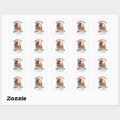 Het is de tijd om te lezen vierkante sticker (Vel)