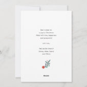 Het Is De Tijd Om Te Schitteren | Rode Poinsettia Feestdagenkaart (Achterkant)