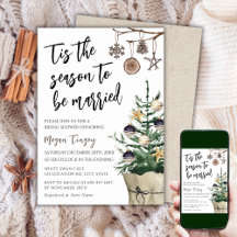 Het is de tijd om te trouwen | Boho Bruidsuitnodig