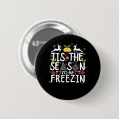 Het Is De Tijd Om Te Verkleumen Minimaal Schoon Ronde Button 5,7 Cm (Voorkant /achterkant)