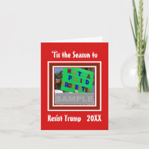 Het Is De Tijd Om Trump Te Verzetten Foto Kerstmis Feestdagen Kaart