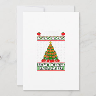 Het Is De Tijd Om Veganistische Kerst Pyjama Kerst Feestdagenkaart