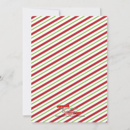 Het is de tijd om vrolijk te zijn Familie Foto Feestdagenkaart (Achterkant)