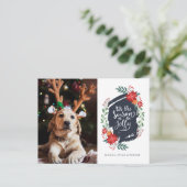 Het is de tijd om vrolijk te zijn | Foto Kerstkaar Feestdagenkaart (Staand voorkant)