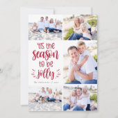 Het is de tijd om vrolijk te zijn - fotocollage feestdagenkaart (Voorkant)