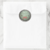 Het Is De Tijd Om Vrolijk Te Zijn Ronde Sticker (Tas)