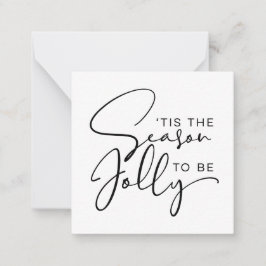 Het Is De Tijd Om Vrolijk Te Zijn Vakantie Notitiekaartje