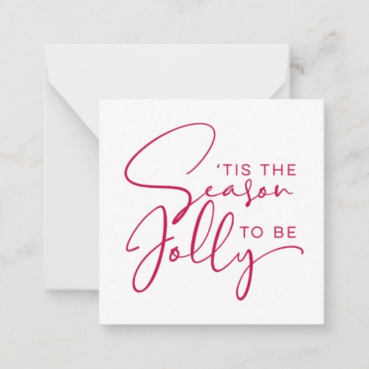 Het Is De Tijd Om Vrolijk Te Zijn Vakantie Notitiekaartje (Voorkant)