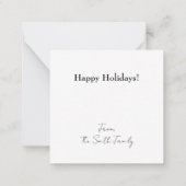 Het Is De Tijd Om Vrolijk Te Zijn Vakantie Notitiekaartje (Achterkant)