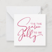 Het is de tijd om vrolijk te zijn, vakantie notitiekaartje (Voorkant)