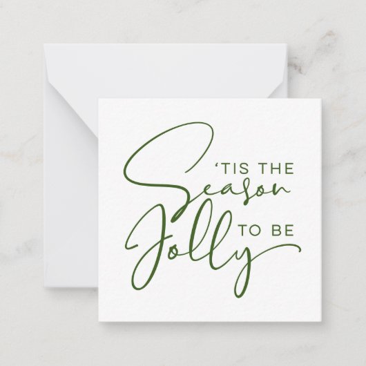 Het Is De Tijd Om Vrolijk Te Zijn Vakantie Notitiekaartje (Voorkant)