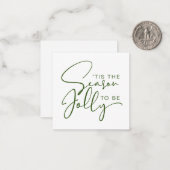 Het Is De Tijd Om Vrolijk Te Zijn Vakantiedag Notitiekaartje (Voorkant / Achterkant in situ)