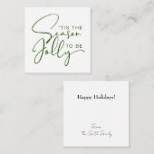 Het Is De Tijd Om Vrolijk Te Zijn Vakantiedag Notitiekaartje (Voorkant / Achterkant)