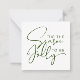 Het Is De Tijd Om Vrolijk Te Zijn Vakantiewens Notitiekaartje