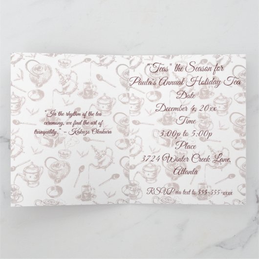 "Het is" de Tijd Uitnodiging (Binnen)