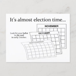 Het is de tijd van de algemene verkiezingen in Cal Briefkaart